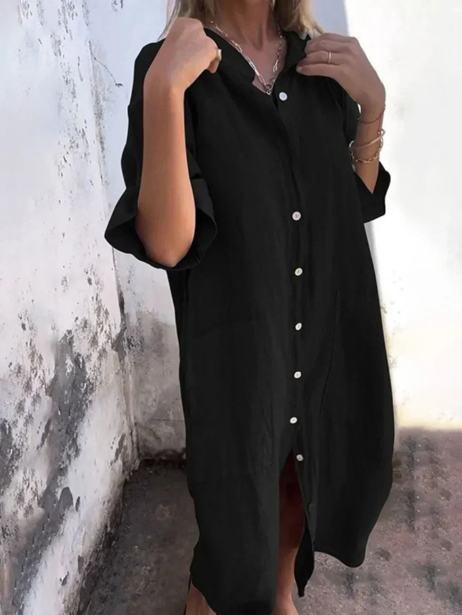 Dora | Effortless Shirt Dress