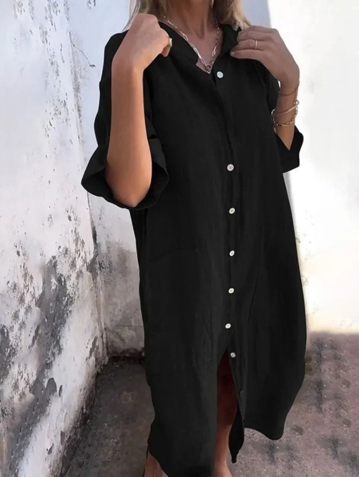 Dora | Effortless Shirt Dress