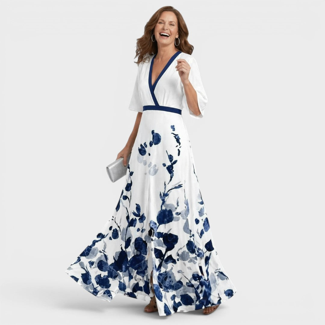 Daniela | Flowing Halter Maxi Dress