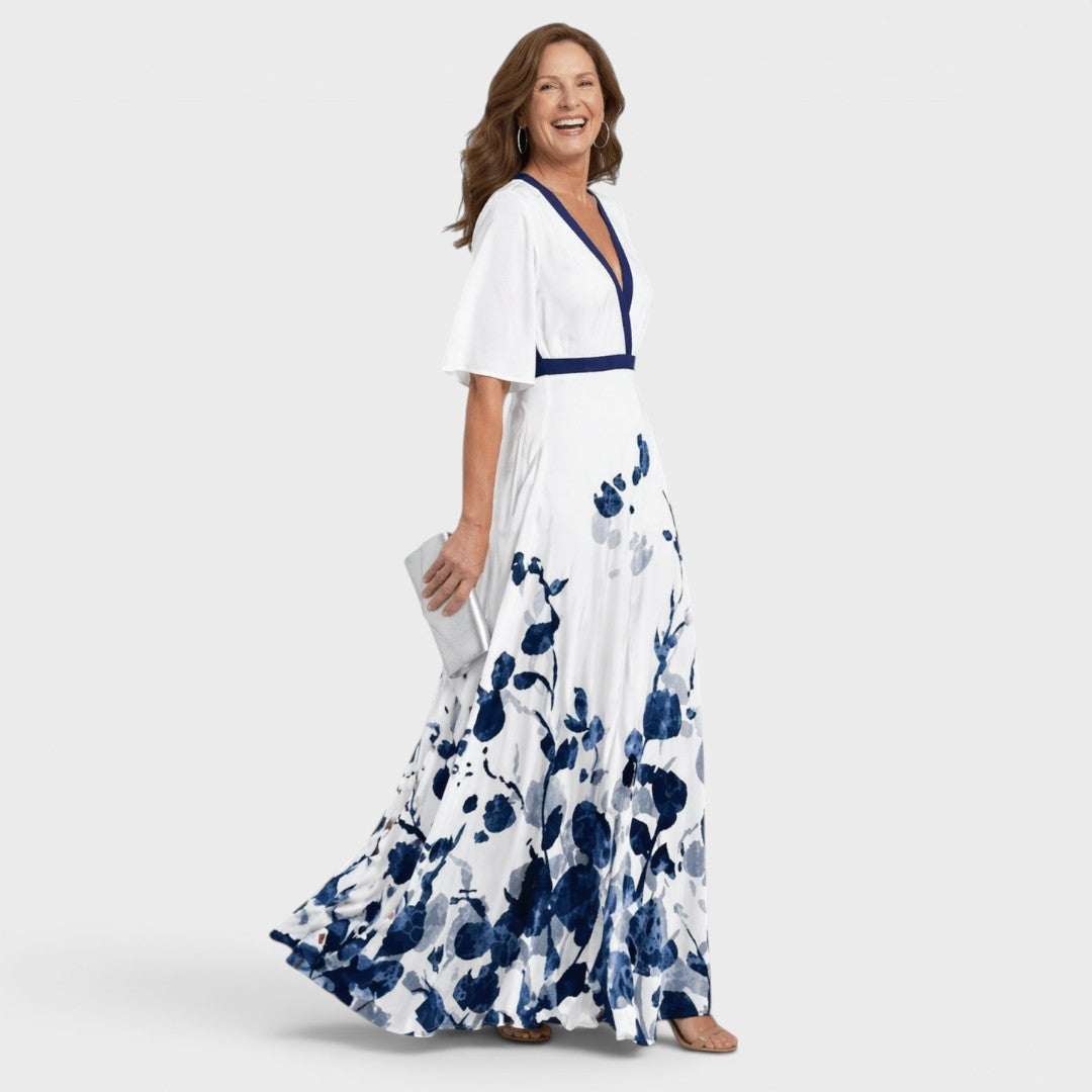Daniela | Flowing Halter Maxi Dress