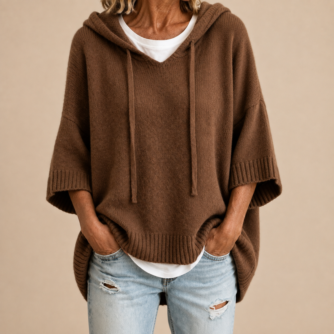 Ottavia | Hooded Poncho Sweater