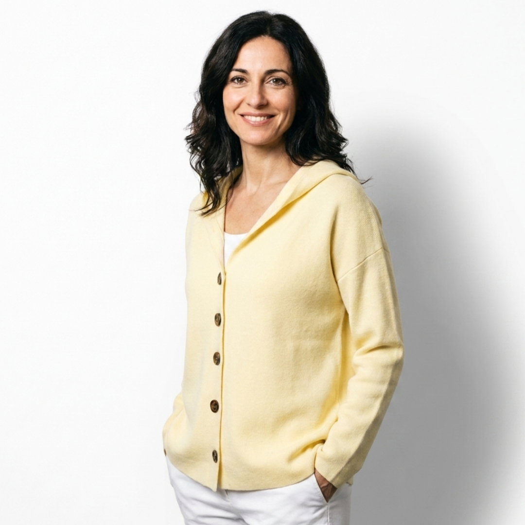 Panna | Hooded Button-Front Cardigan