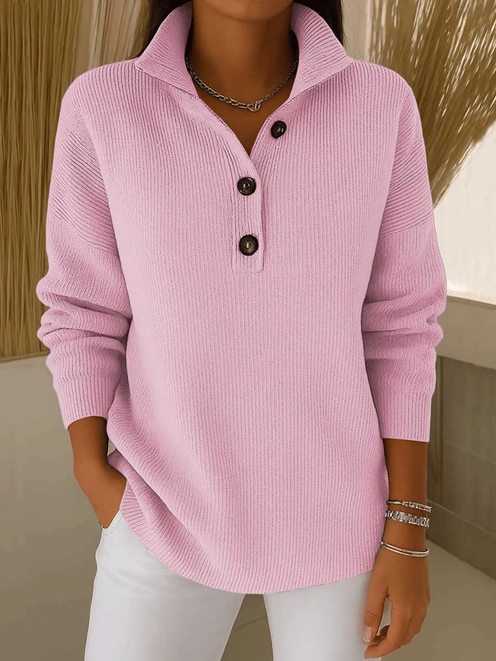 Florence | V Neck Polo Sweater