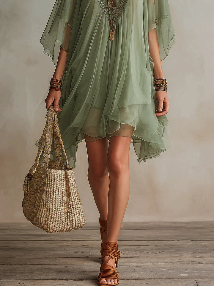Emeraude | Mini Green Dress