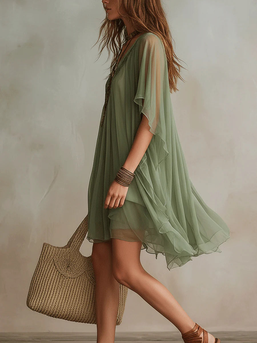 Emeraude | Mini Green Dress