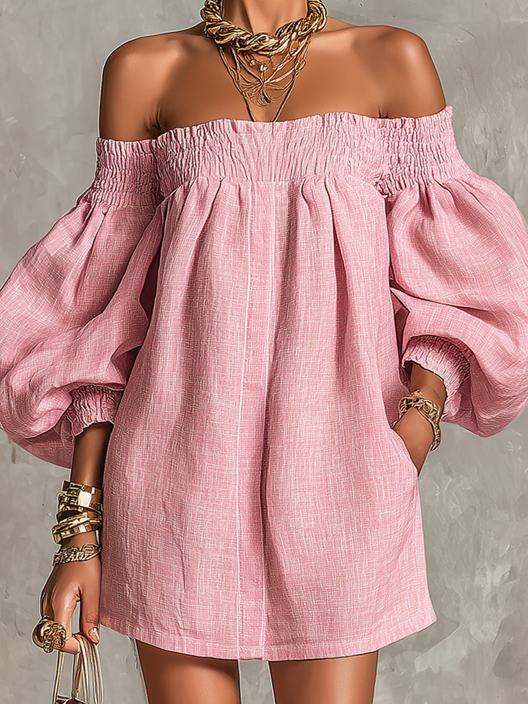 Rosabelle | Mini Pink Dress