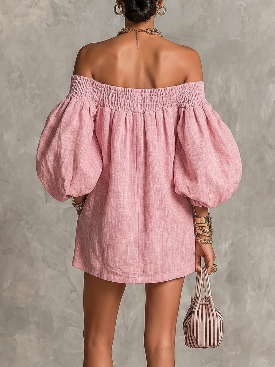 Rosabelle | Mini Pink Dress