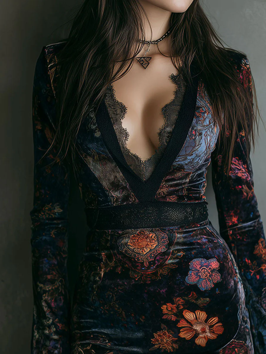 Iris | Mini Floral Printed Dress