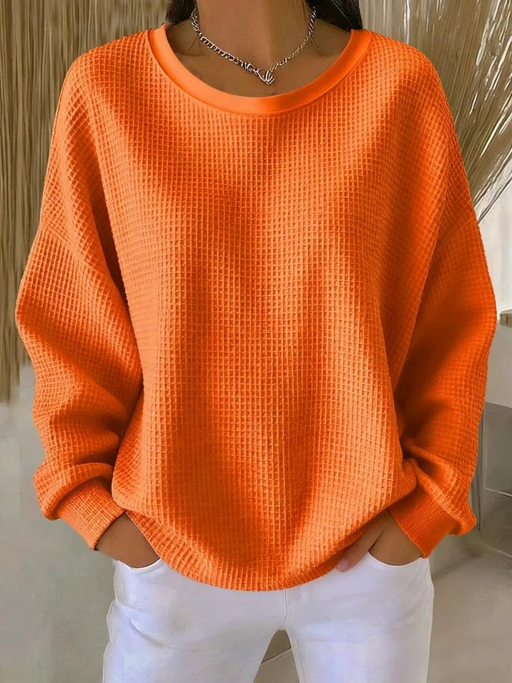 Nyla | Relaxed Waffle Sweater