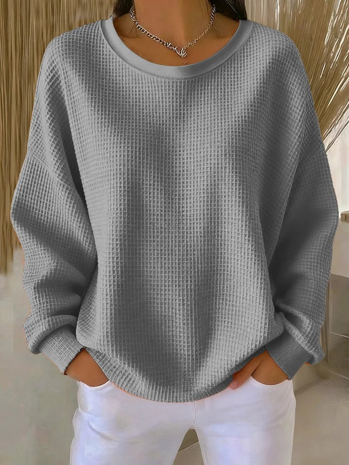 Nyla | Relaxed Waffle Sweater