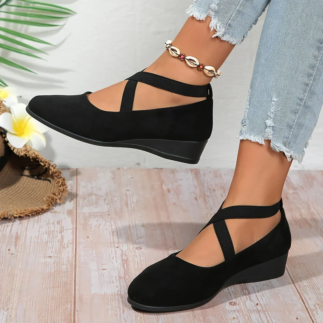 Delphine | Comfort Wedge Ballet Flats