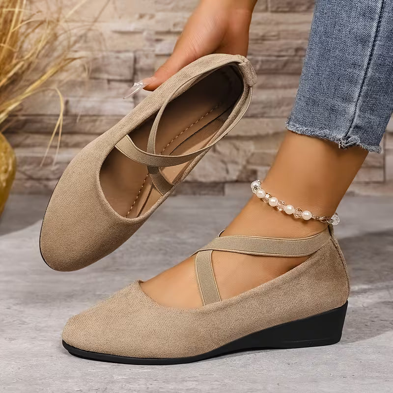 Delphine | Comfort Wedge Ballet Flats
