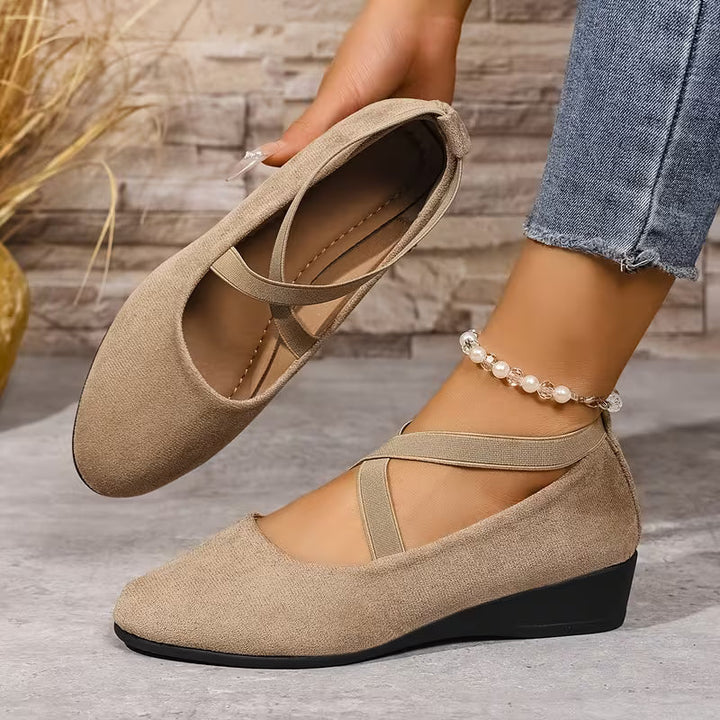 Delphine | Comfort Wedge Ballet Flats