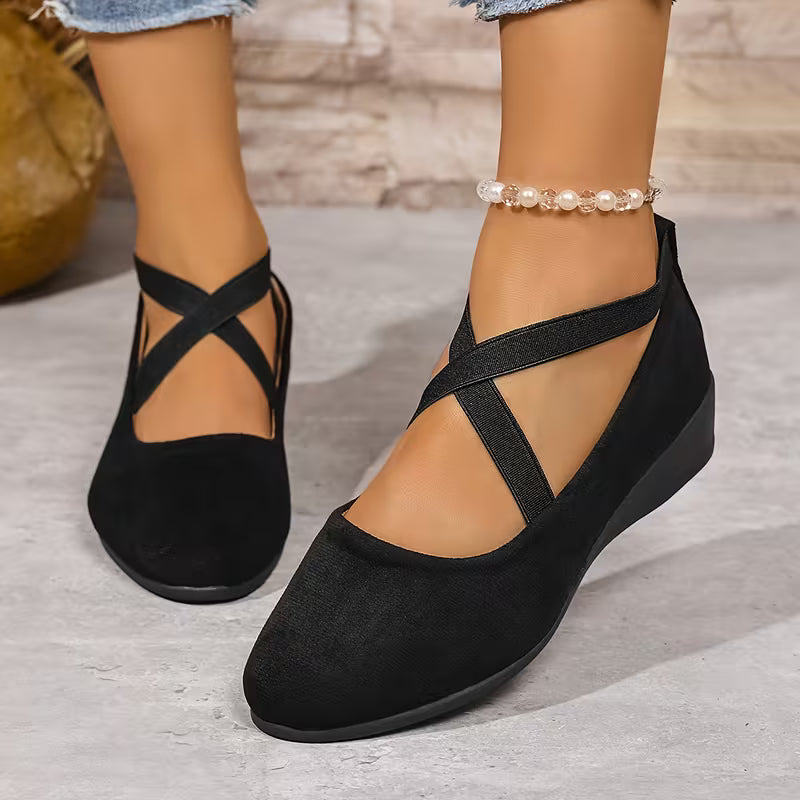 Delphine | Comfort Wedge Ballet Flats