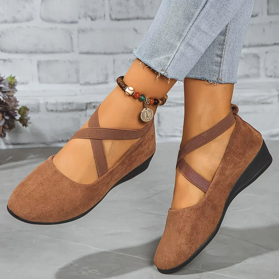 Delphine | Comfort Wedge Ballet Flats