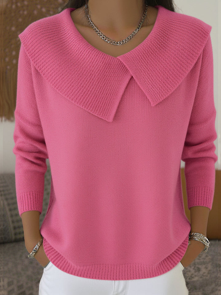 Sunnora | Wide Collar Sweater