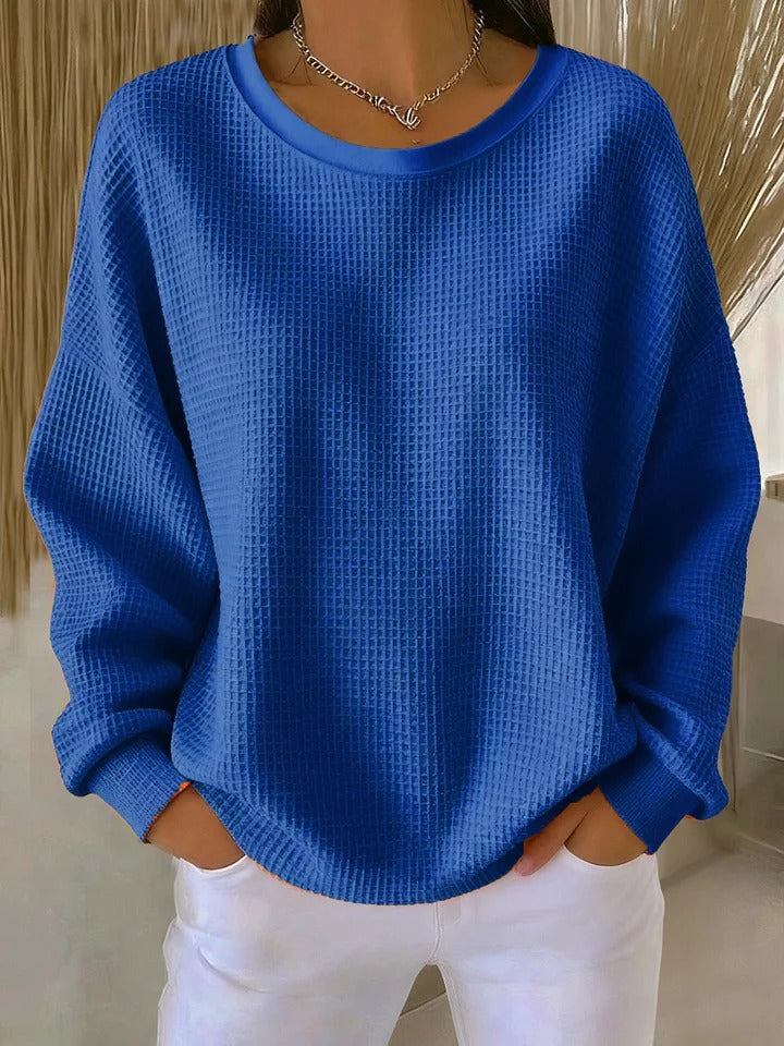 Nyla | Relaxed Waffle Sweater