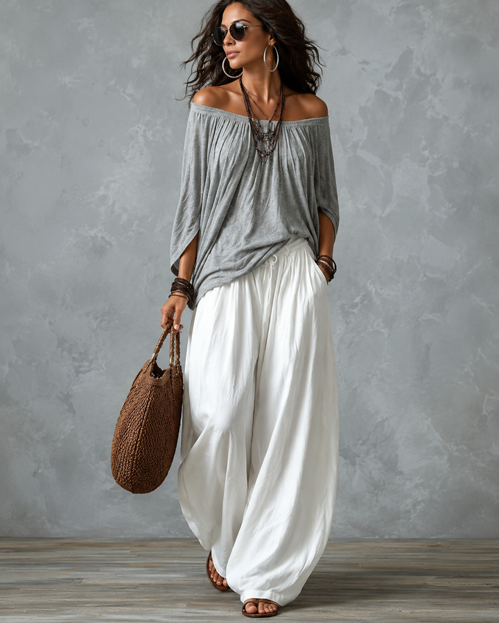 Ingrid | Casual Wide-Leg Two-Piece Set