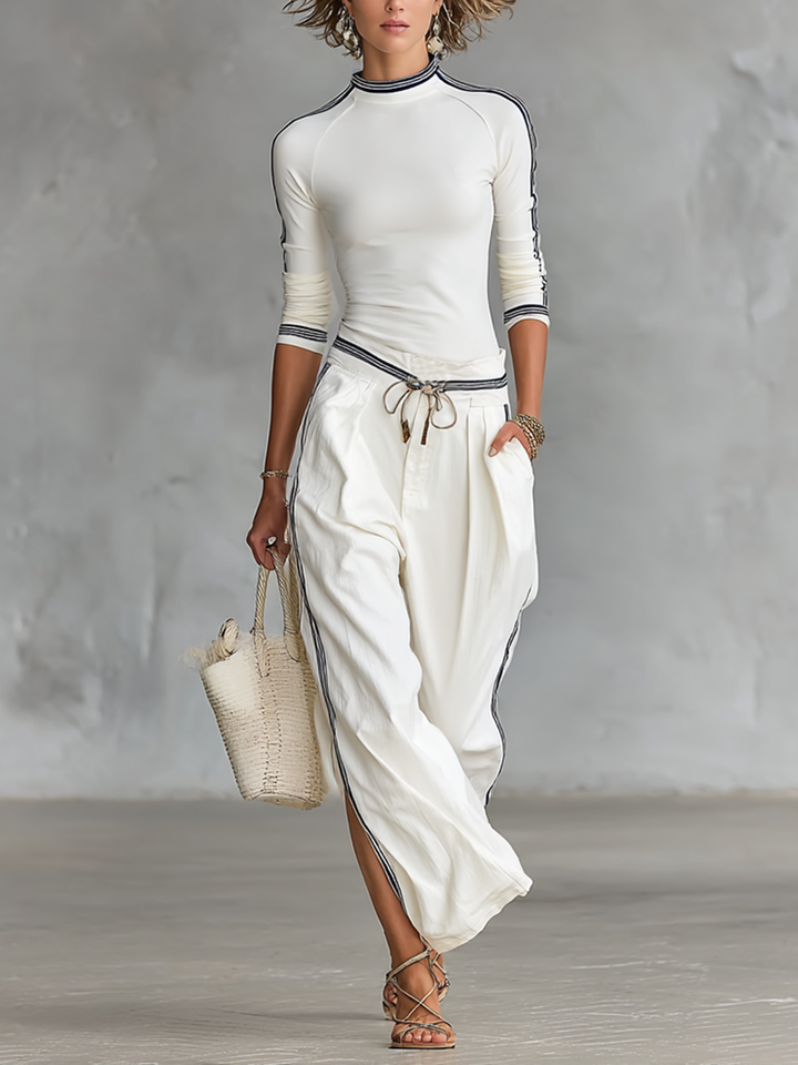 Talia | Wide-Leg Drawstring Sport Set
