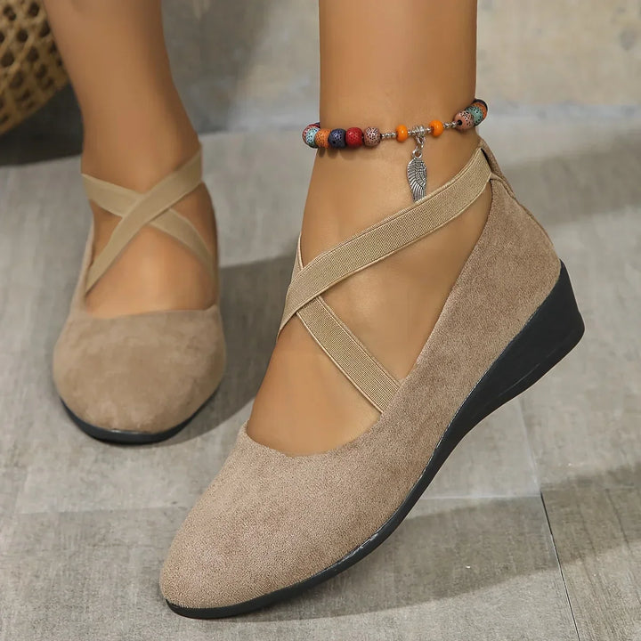 Delphine | Comfort Wedge Ballet Flats