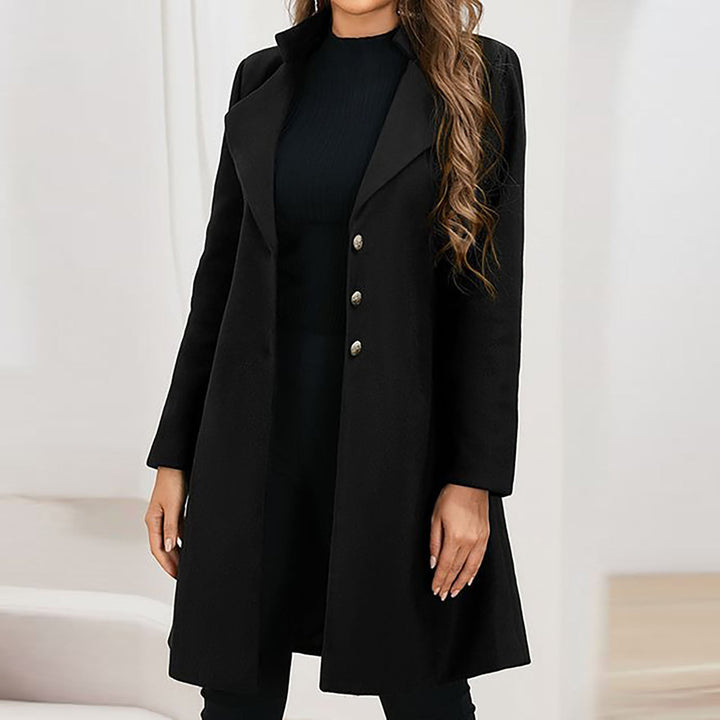 Slim-Fit Lapel Wool Coat
