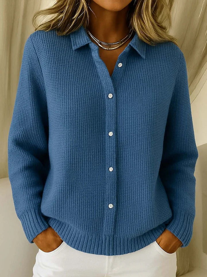 Ludovica | Shirt-Collar Knit Cardigan
