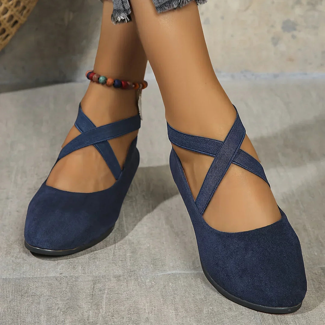 Delphine | Comfort Wedge Ballet Flats