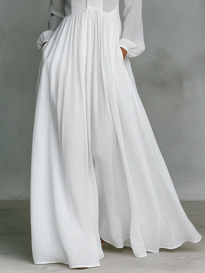 Paloma | Patchwork Linen Maxi Dress