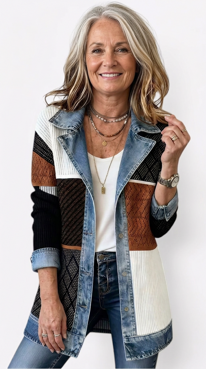 Vivian | Layered Knit Jacket