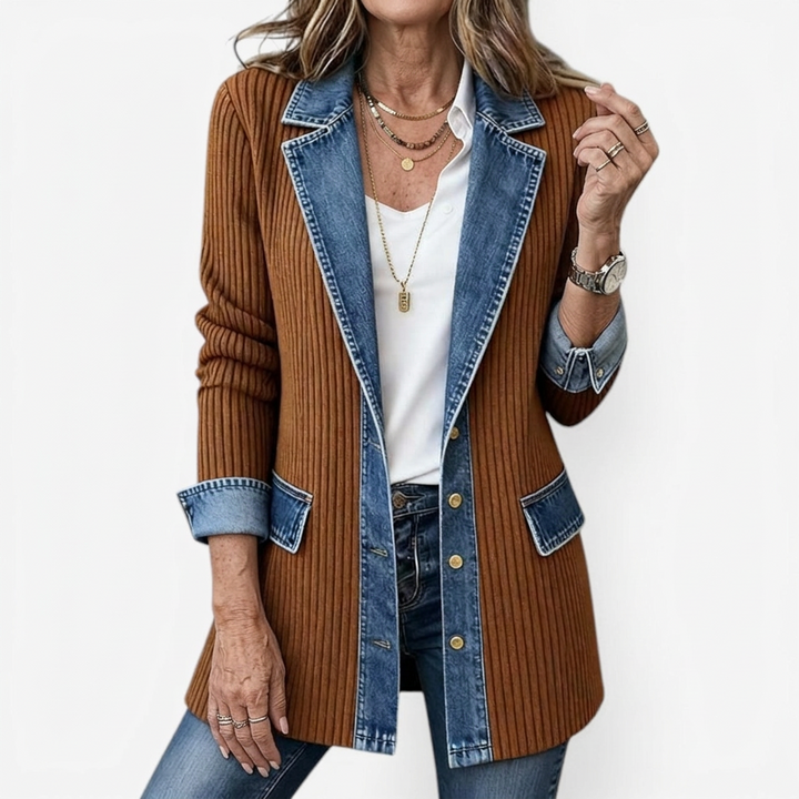 Vivian | Layered Knit Jacket