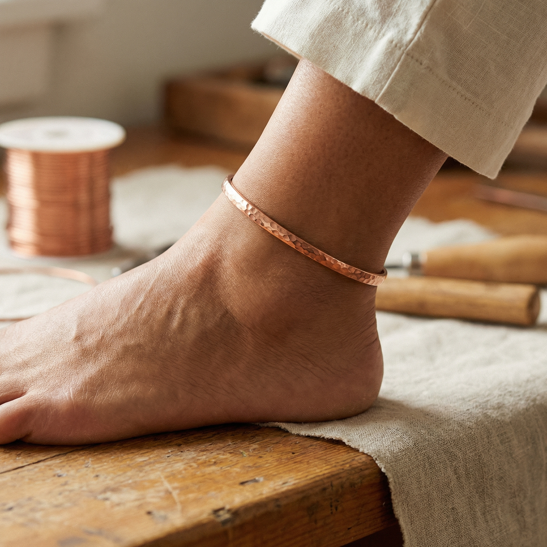 Sand | Copper Anklet