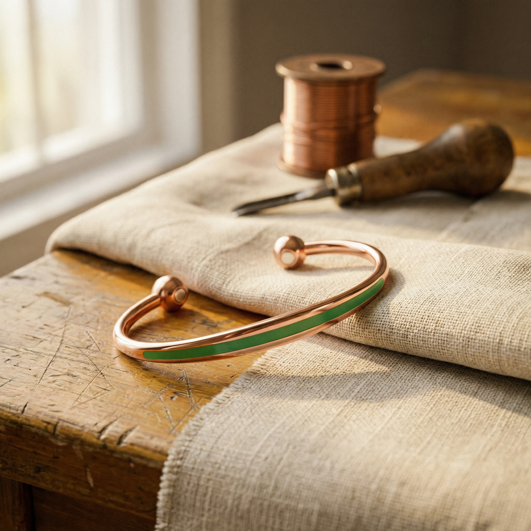 Jade | Copper Bracelet