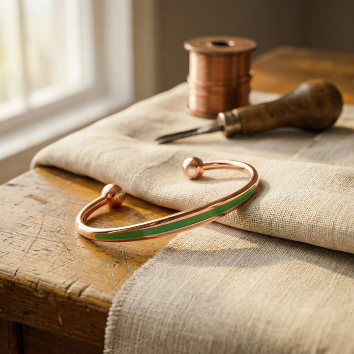 Jade | Copper Bracelet