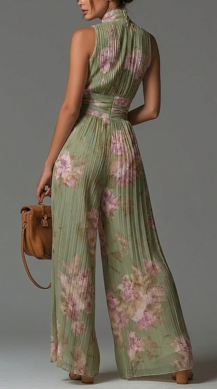 Zoe | Floral Chiffon Jumpsuit