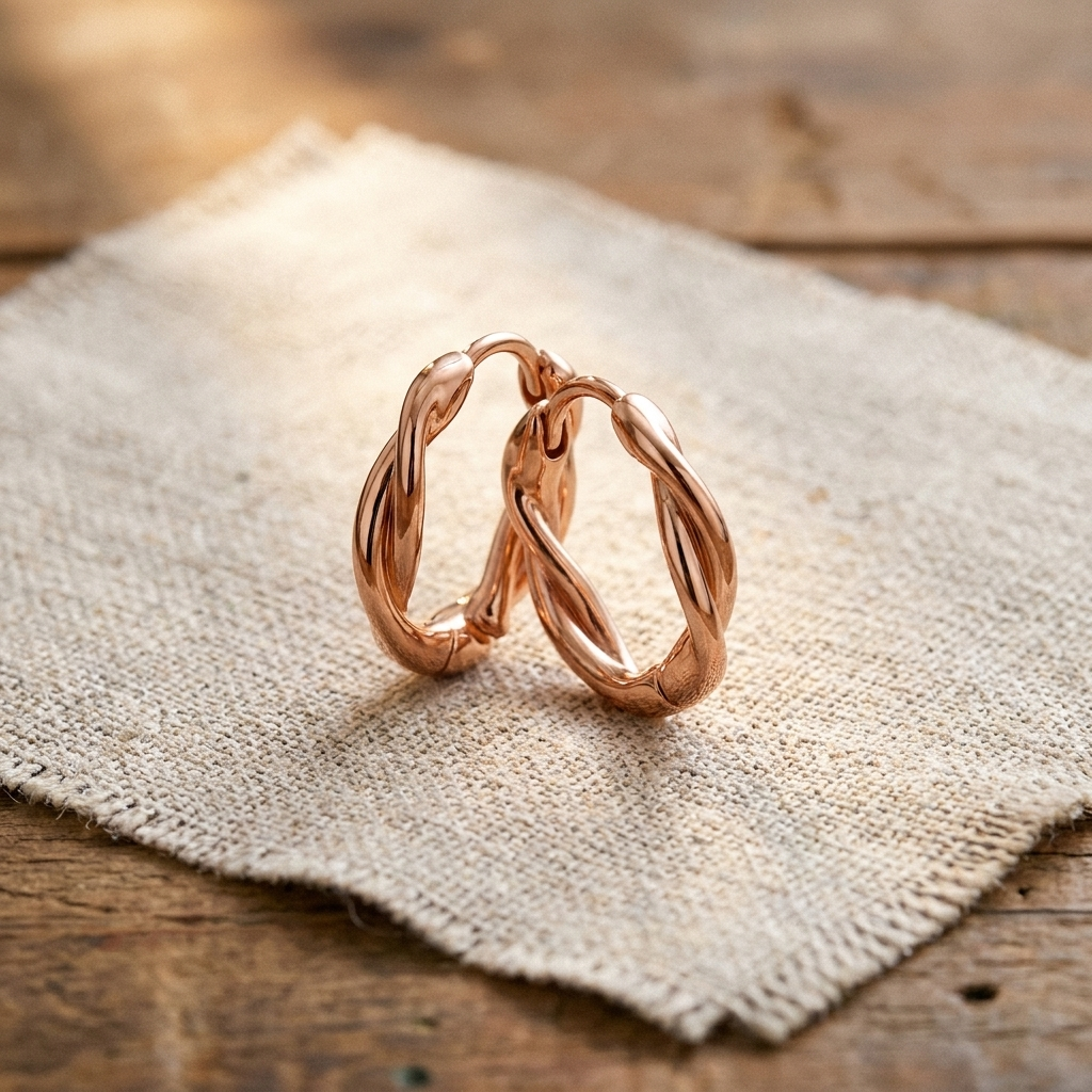 Wren | Copper Hoop Earrings