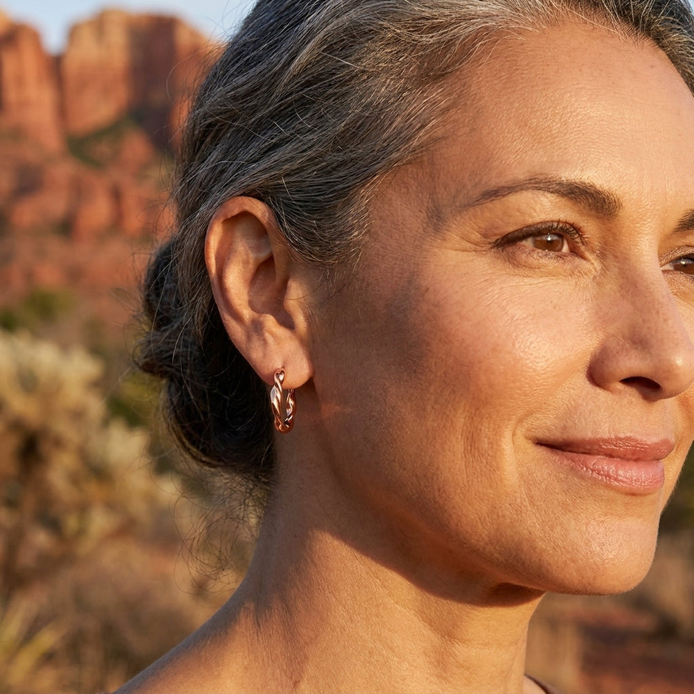 Wren | Copper Hoop Earrings