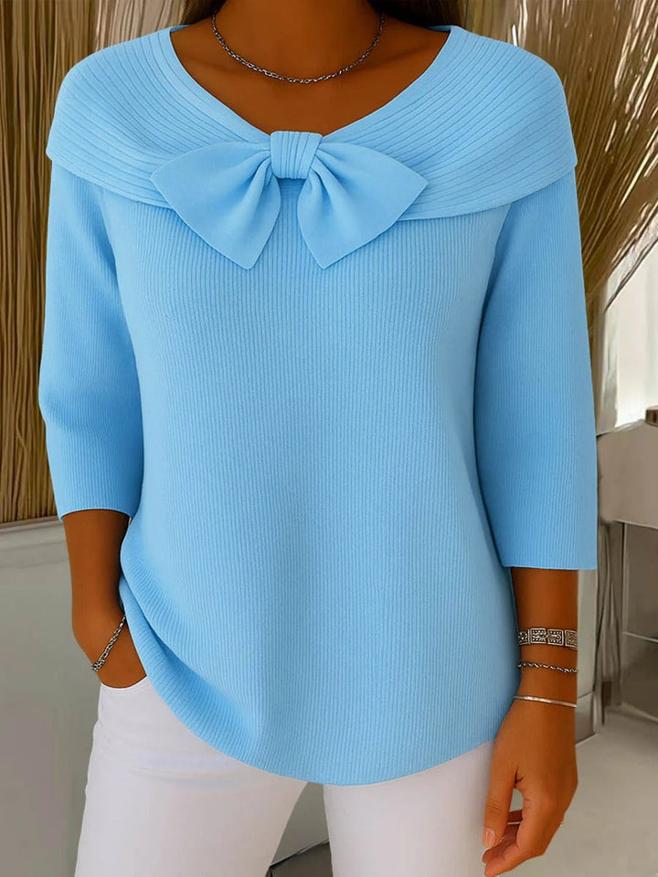 Tivella | Bow Collar Sweater