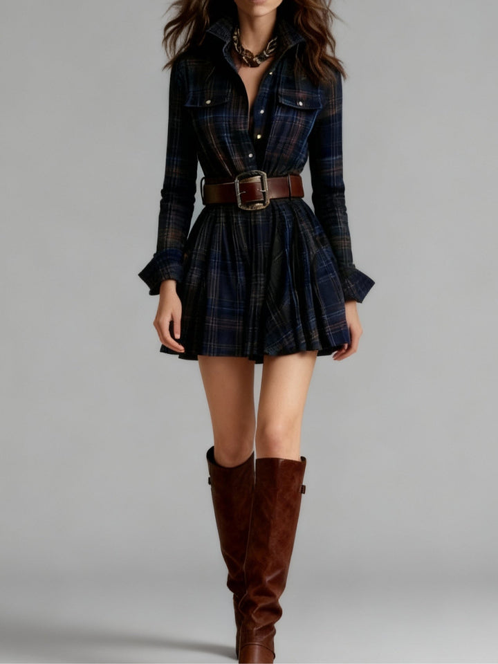 Cannelle | Mini Red Brown Dress