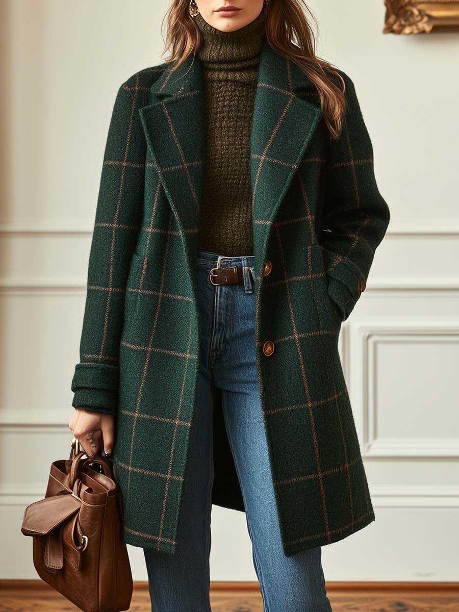Louise | Checkered Coat