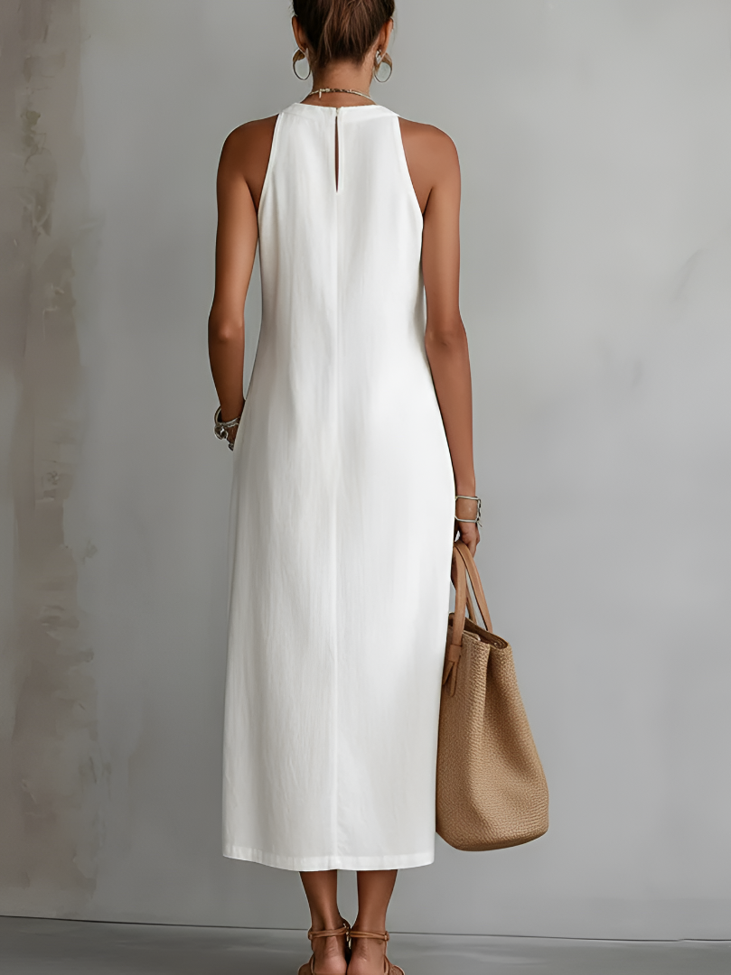 Marit | Airy Embroidered Dress with Pockets