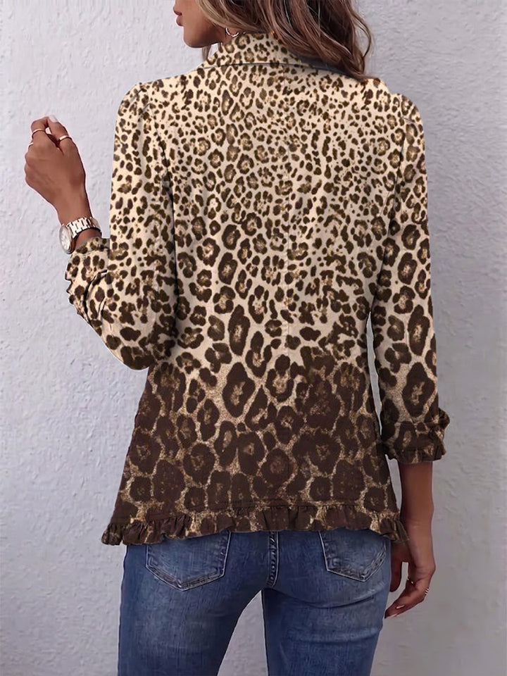 Ombeline | Leopard Ruffle Jacket