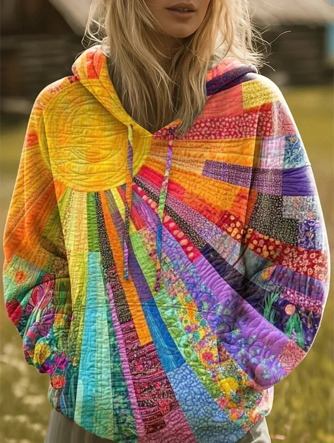 Aurora | Patchwork Sweatshirt