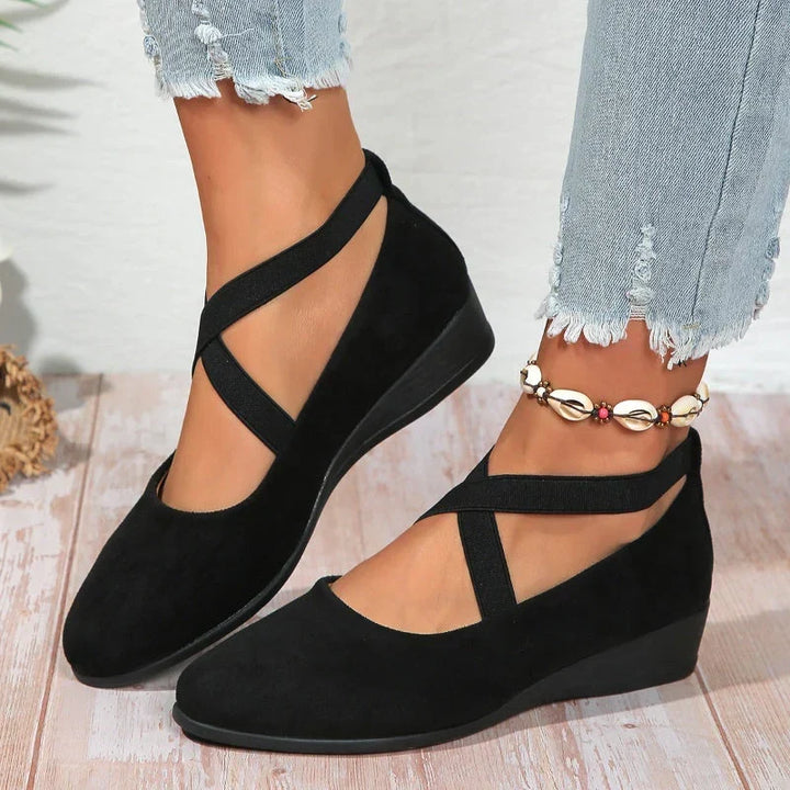 Delphine | Comfort Wedge Ballet Flats
