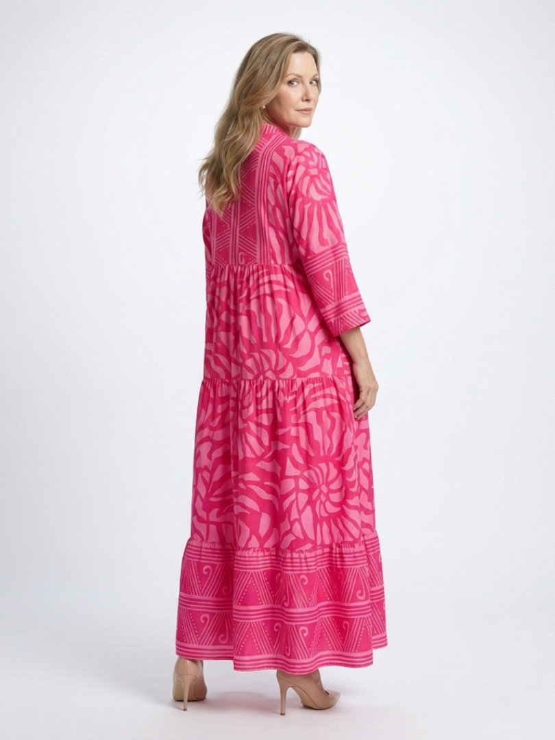 Gwendolen | Soft Button Front Midi Dress