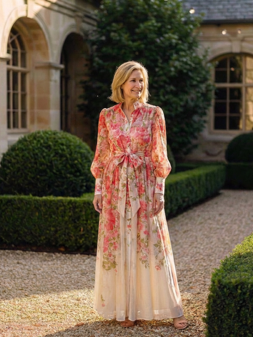 Cressida | Quiet Floral Long Sleeve Maxi Dress