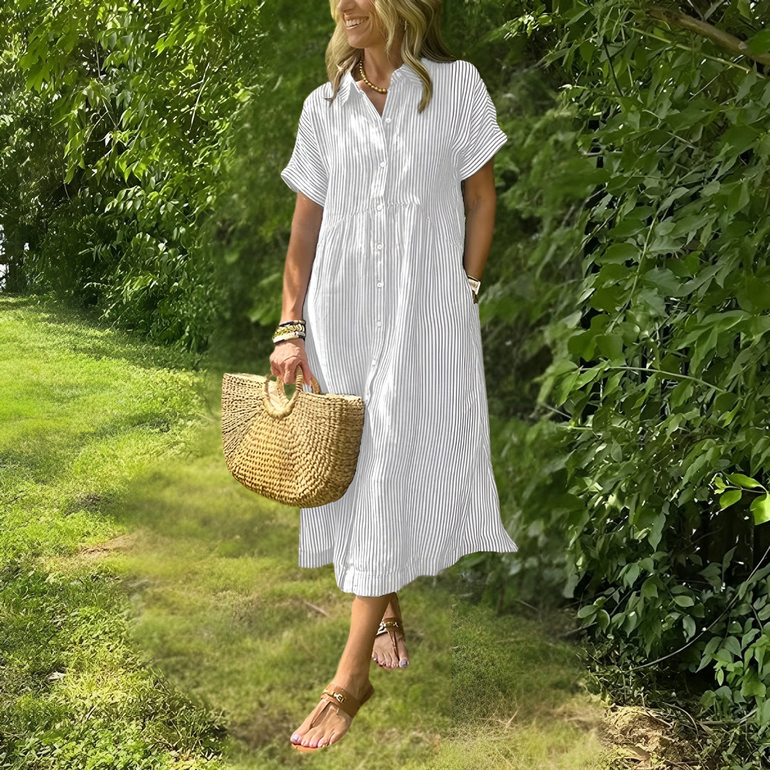 Karina | Flattering Striped Dress